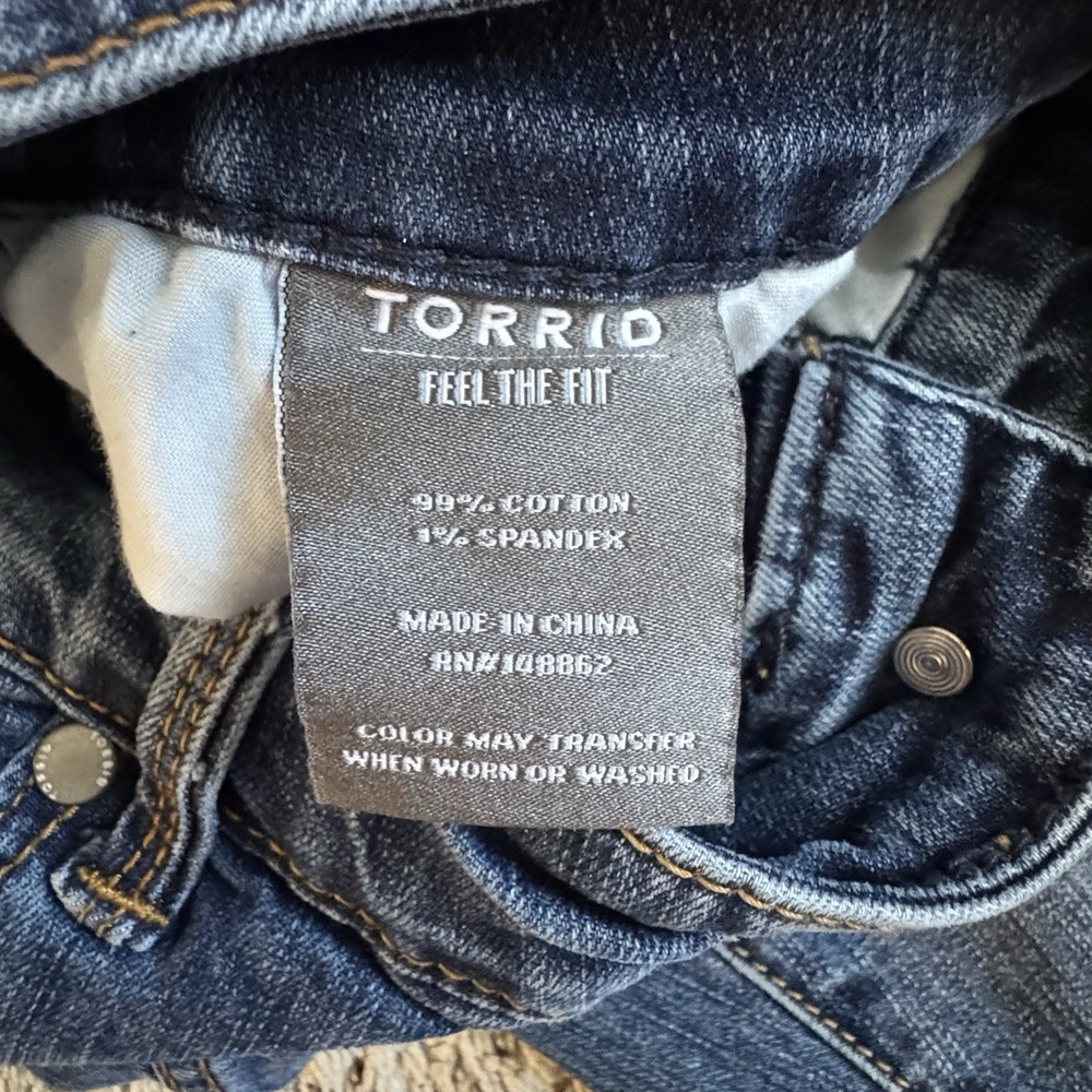 Torrid‎ Boyfriend Straight Jeans Vintage Stretch Women's 22 R (Actual 44X28.5) - Picture 8 of 11
